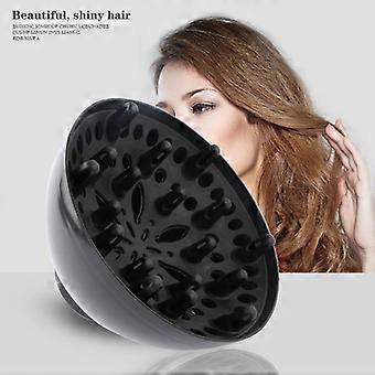 Black Hair Dryer Diffuser Hairdressing Tool Hair Dryer Cover For Diameter 4.3-4.5Cm Naturally Wavy Curly Dryer Accessories