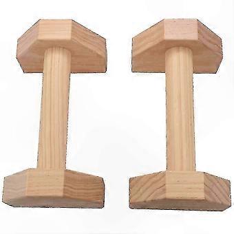 R8 Wooden Parallettes for Gymnastics and Calisthenics Training Equipment Handstand Bars Fitness Exercise Tools