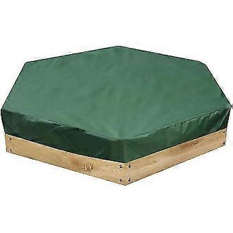 Sandbox Cover140*110cm- Waterproof And Dustproof - For Hexagonal Sandbox - Green - With Drawstring - To Avoid Contamination Of Sand And Toys_Fi wall