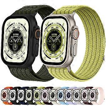 Cloud-Feel Breathable Nylon Woven Metal Head Watch Band