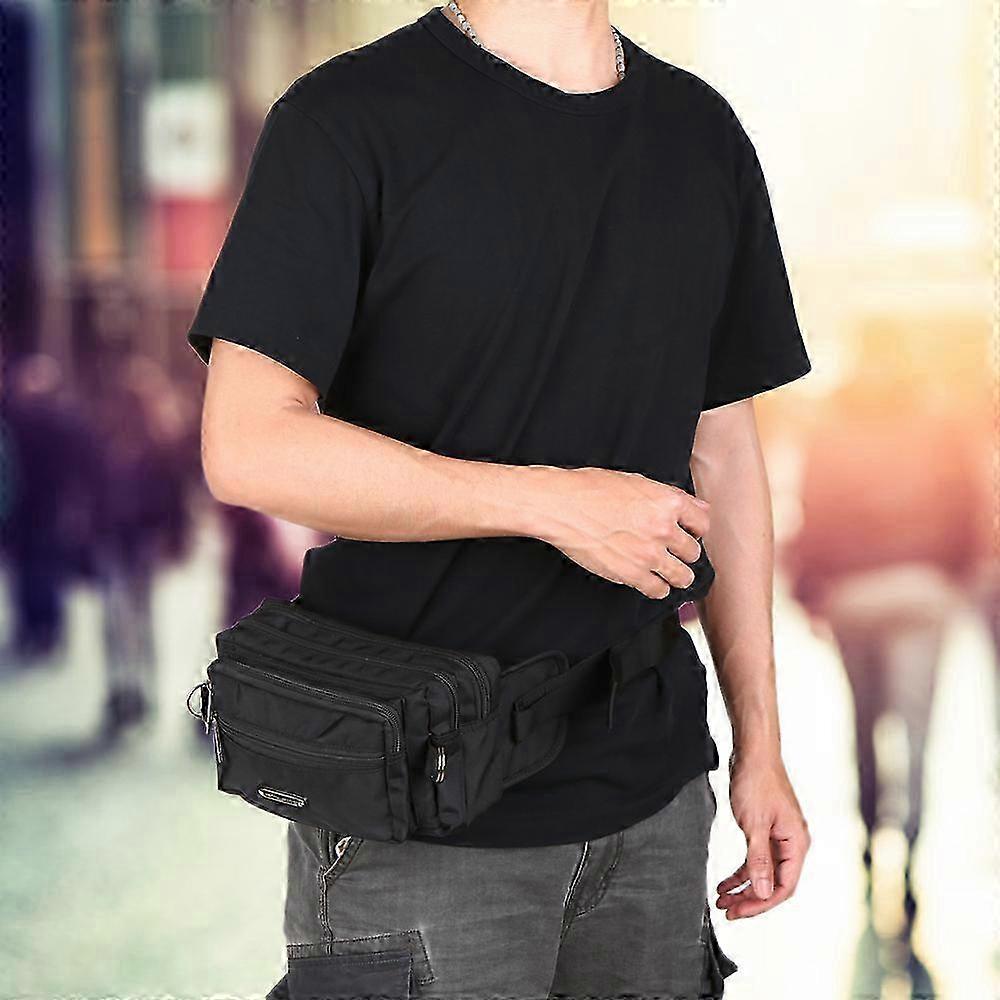 Durable Waist Pack 4 Zip Compartments