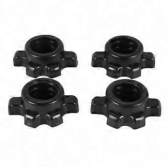 Secure Dumbbell Plate Fastening 4-Piece Dumbbell Bar Nut Spin Screw Clamps, Weight Lifting Fitness Equipment Accessories