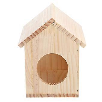 Kleintierhaus aus Holz, Hamsterhütte, gemütliches Versteck, 3-teilig