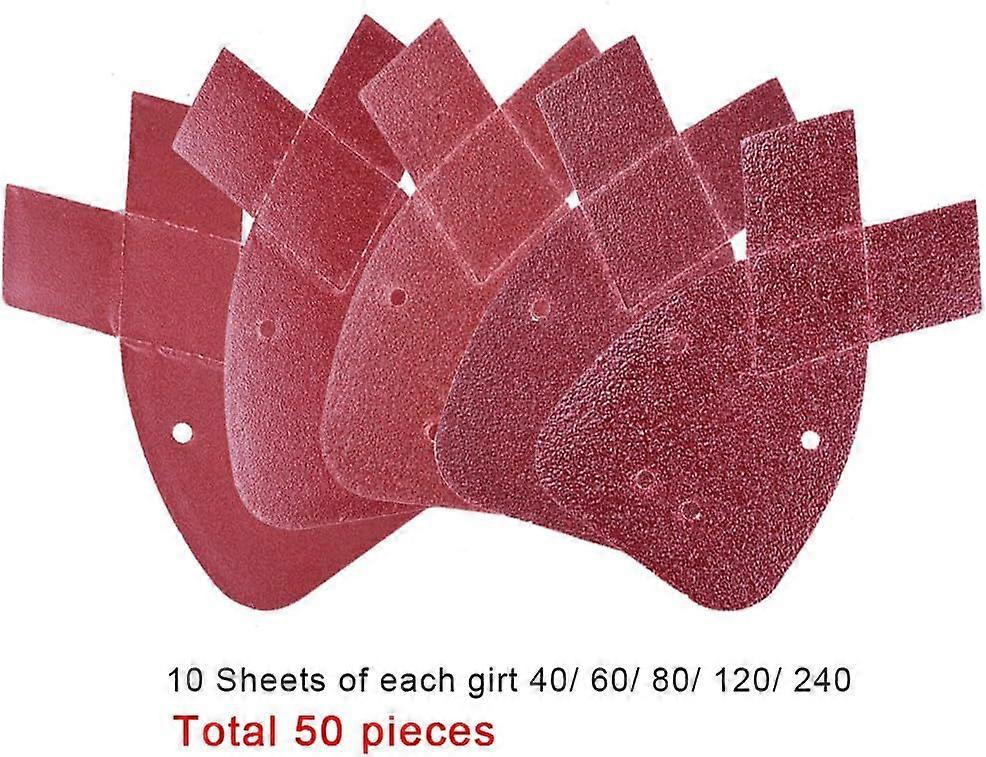 Mouse Detail Sanding Sheets Sandpaper (50pcs, brick red)