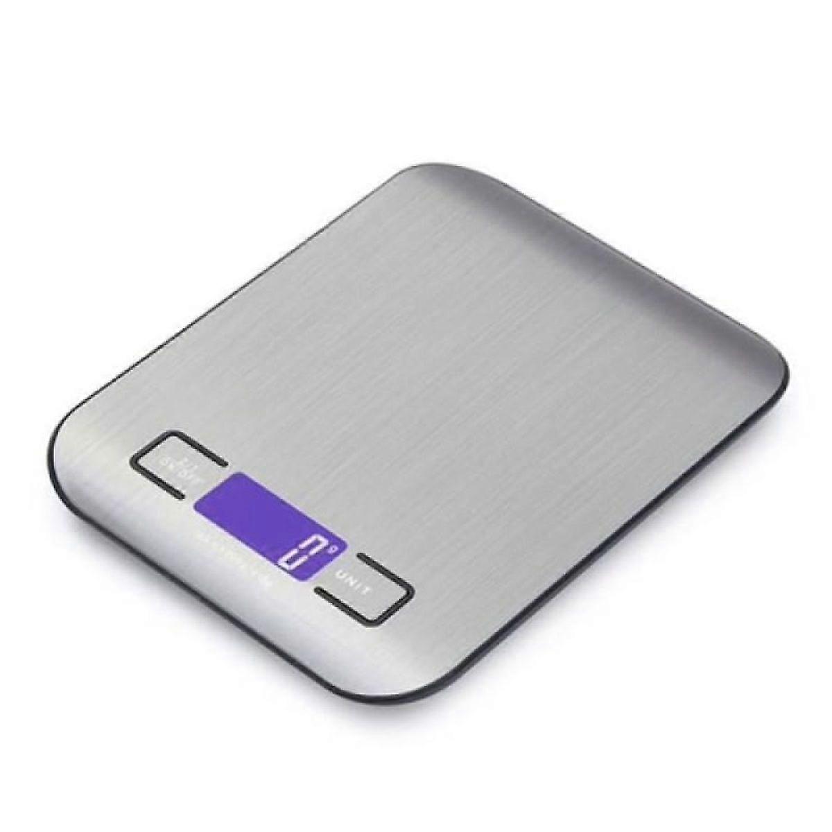 Stainless Steel Kitchen Scale With Tare Function And Multiple Units