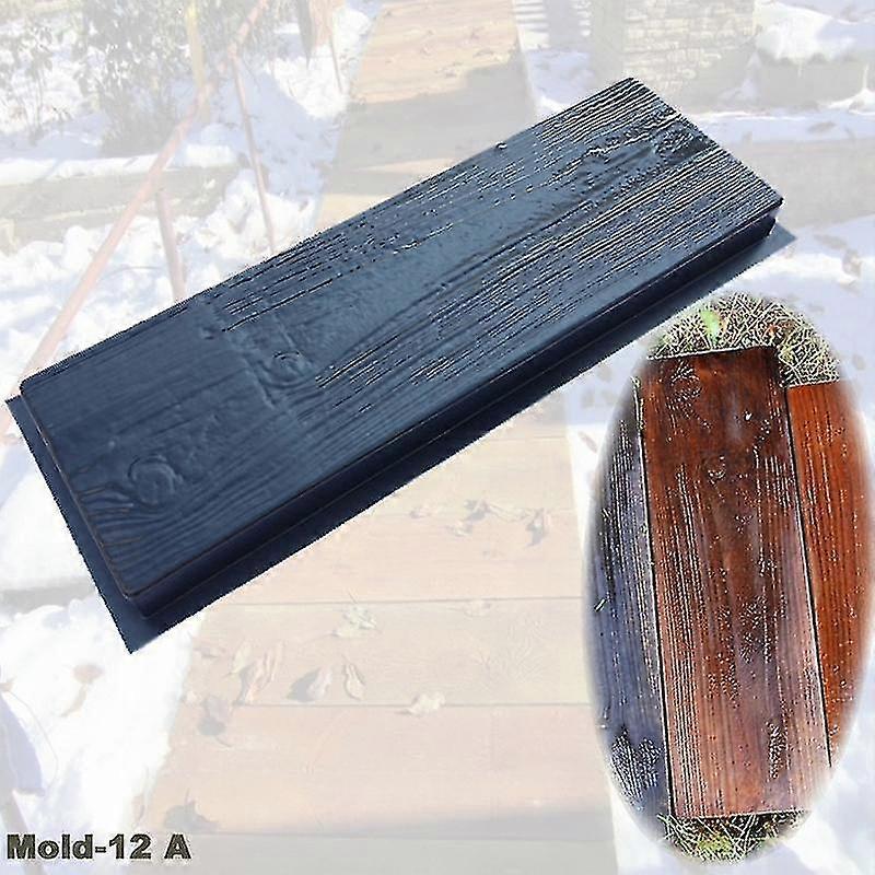 DIY Concrete Path Mold Wood Effect