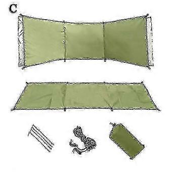 Tragbarer Camping-Windschutz aus Oxford-Gewebe, faltbarer Sichtschutz für Strand, Garten, Grillplatz, Wanderungen, Picknick