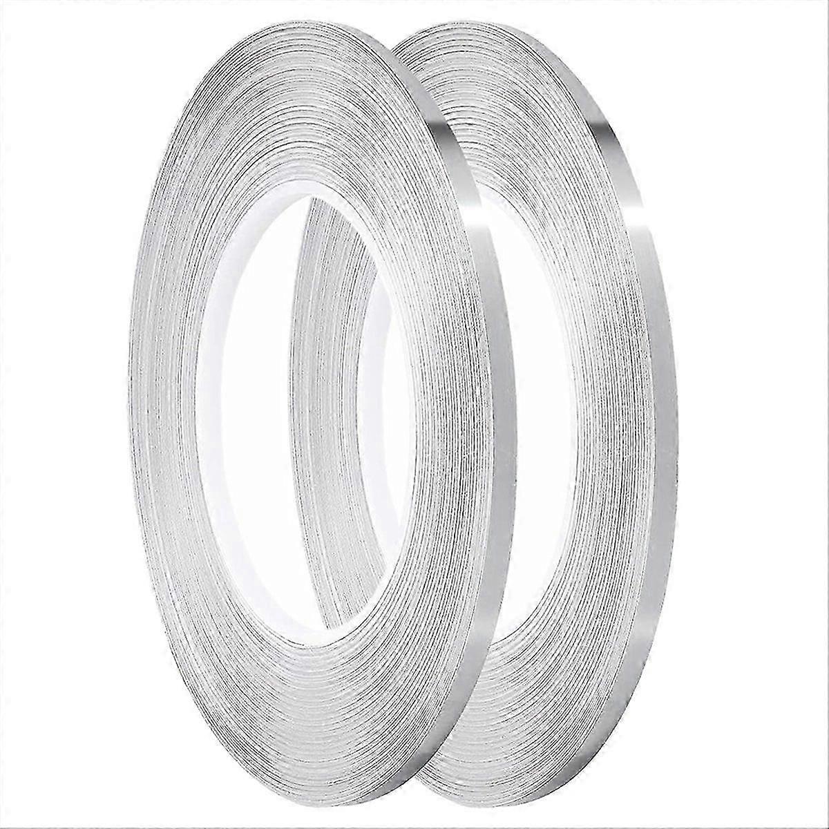 Craft Stripe Tape,Self-Adhesive Pinstripe Tape,(Silver)