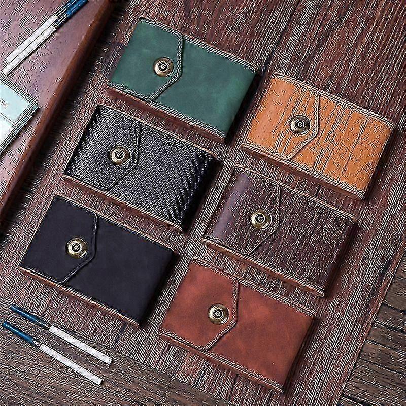 Retro Wood PU Cigarette Case