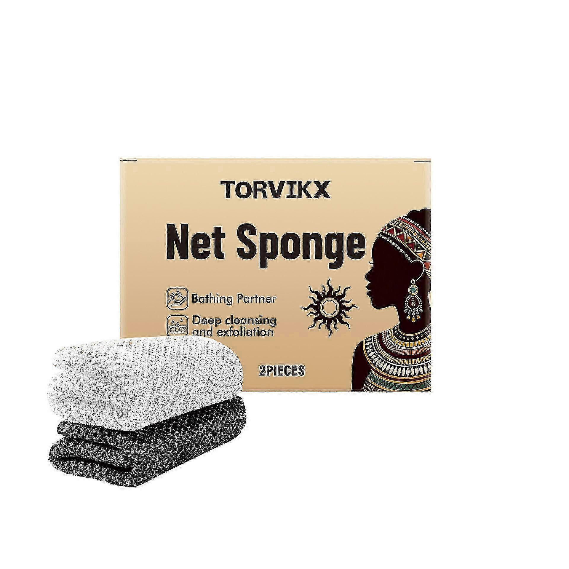 African Net Sponge 2 Boxes, Durable for Home & Office