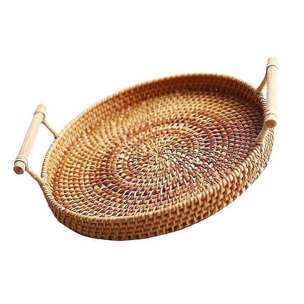 Rattan Woven Bread Basket Natural