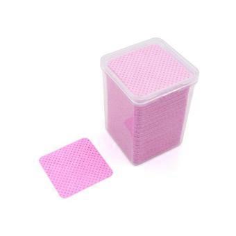 200Pcs Lint-Free Paper Cotton Wipes Eyelash Extension Glue Remover Pads Lashes Grafting Cleaning Glue Mouth Wipe Makeup Tool