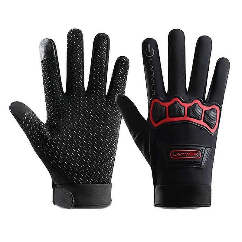Velvet-Lined Windproof Touchscreen Gloves