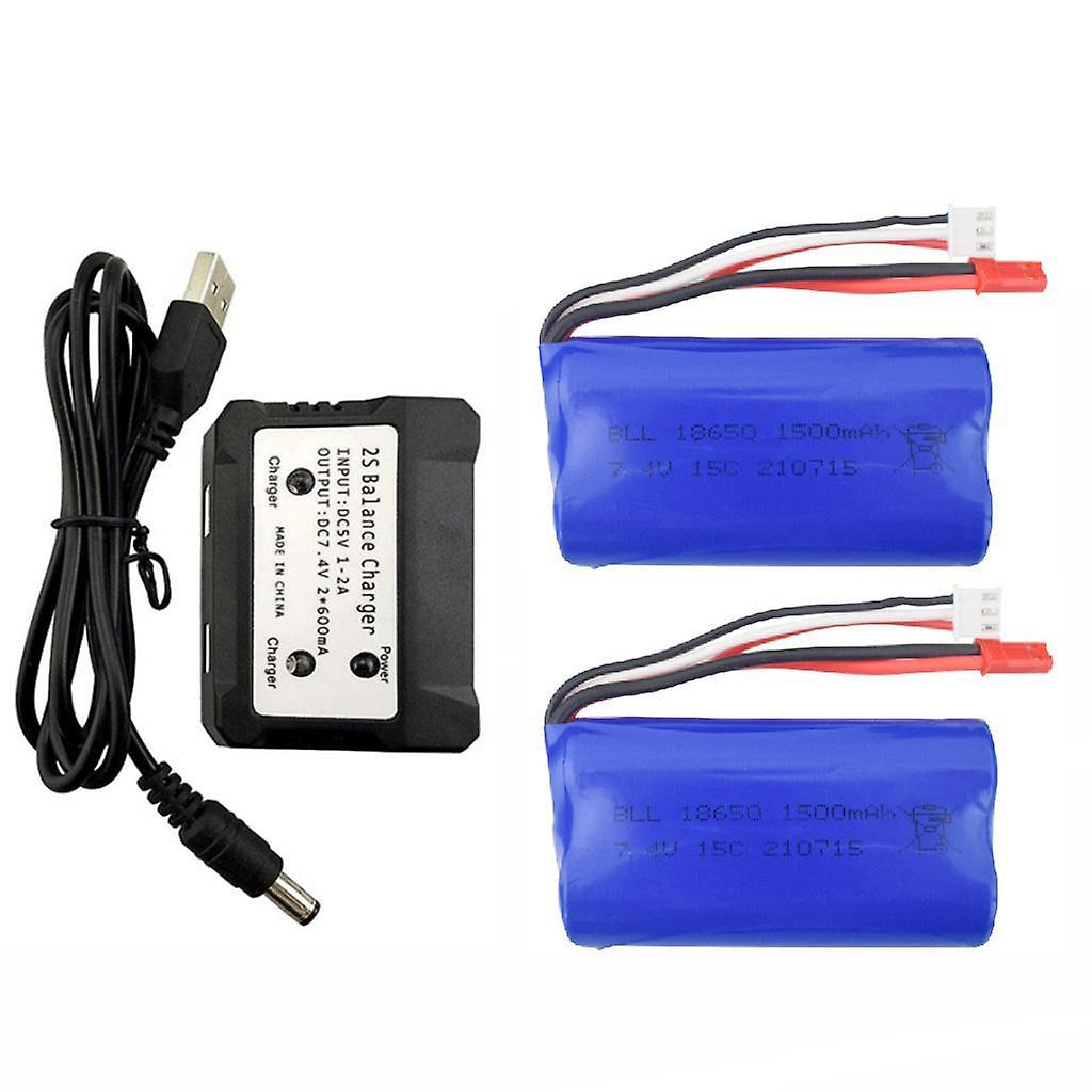 Baterie litowe 7,4 V 1500 mAh do samochodu UD1601 UD1602 SG1603 SG1604 RC 2szt