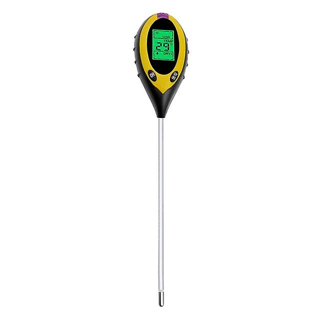 4 In 1 Soil Ph Meter Tester Soil Tester Ph Moisture Meter Temperature Sunlight Intensity Measurement Analysis Soil Test