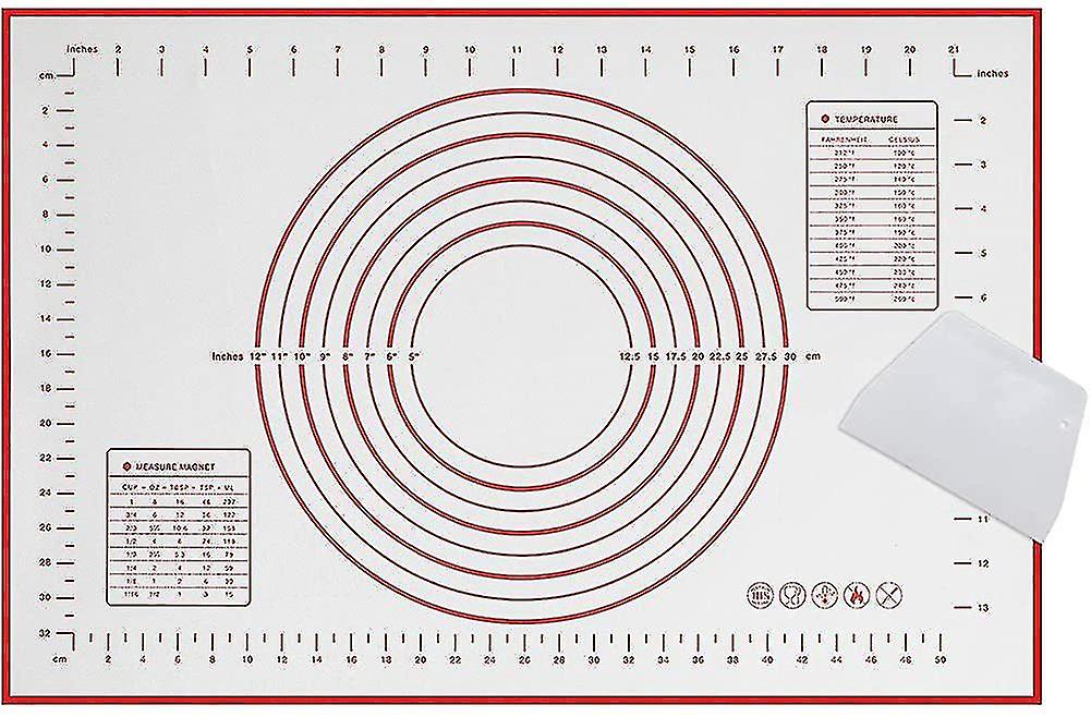 Silicone Baking Mat Pastry Mat For Rolling Dough Large With Measurements