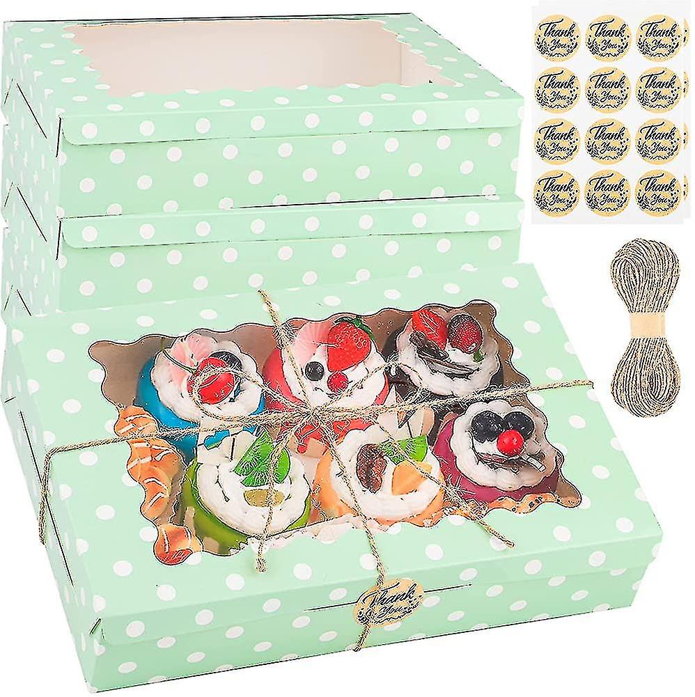 15 Pack Pie Boxes Bakery Container Cookie Gift Boxes Paper Cake Box Bakery Boxes