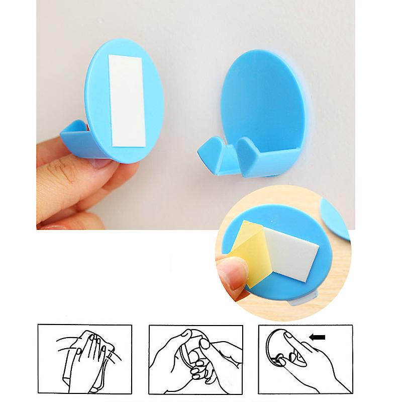 2Pcs Practical Self-AdheSive Power Plug Socket Holder Sticky Hooks Home Hotel Wall Hanger Storage Tools