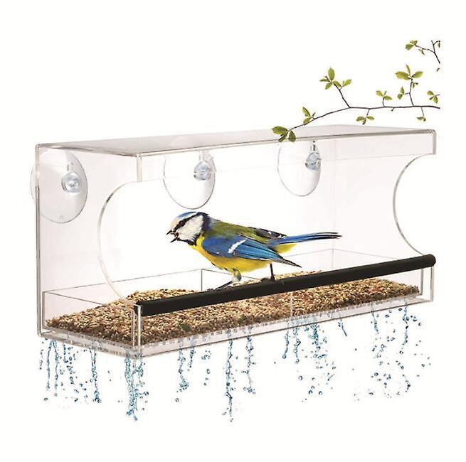 Bird Feeder With Suction Cups Mobile Feeder Plexiglas Bird Feeder