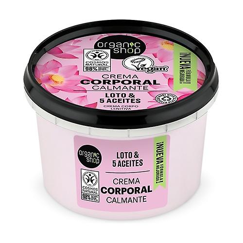 Organic Lotus and 5 Oils Body Cream 250 ml of cream