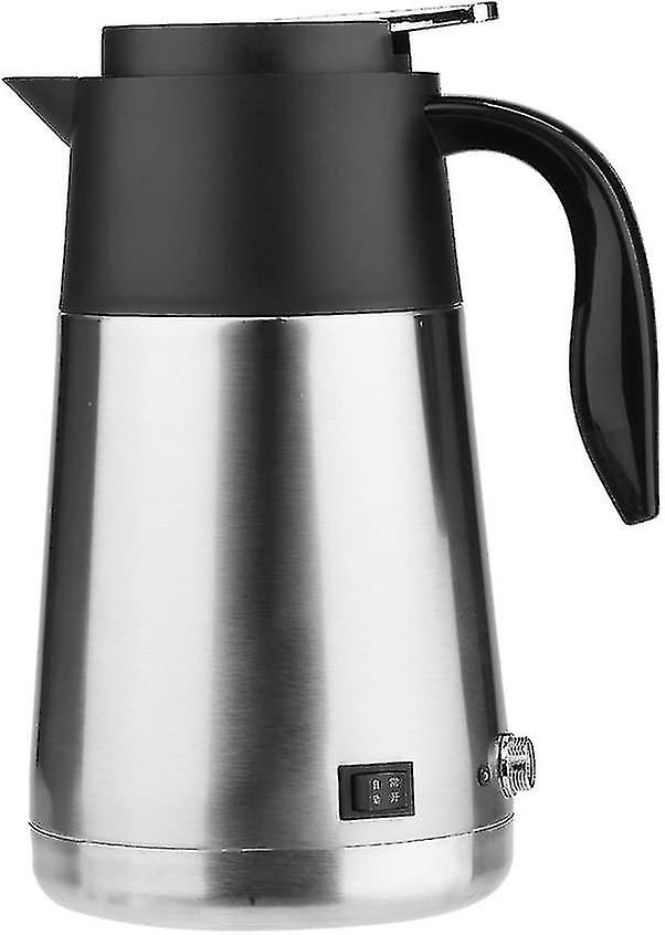 Bouilloire électrique portable isolée 1300ml Bouilloire de voyage pour camion voiture cuisson rapide avec fusible allume-cigare pour boire du café à l’aigu; (12
