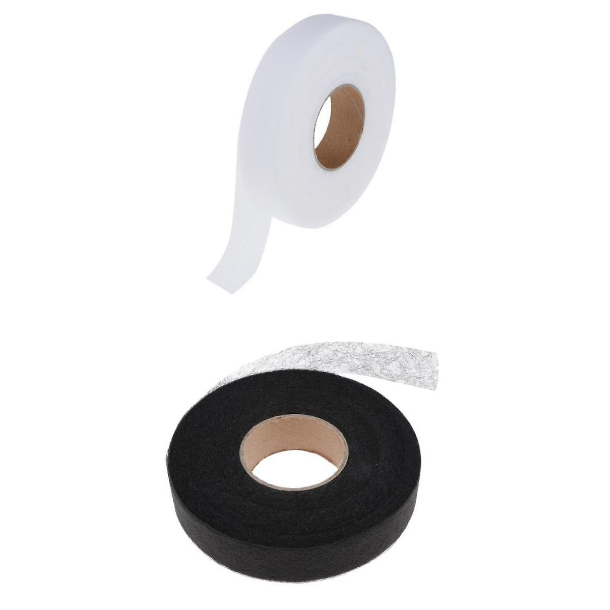 2set 90 Yards Adhesive Hemming Tape Iron On Sewing Fabric Fusing Tape