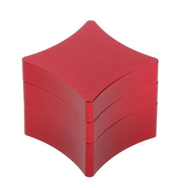 2xBillardqueuequeue Kofferhalter Abnehmbarer Kreideträger Metallbox Rot