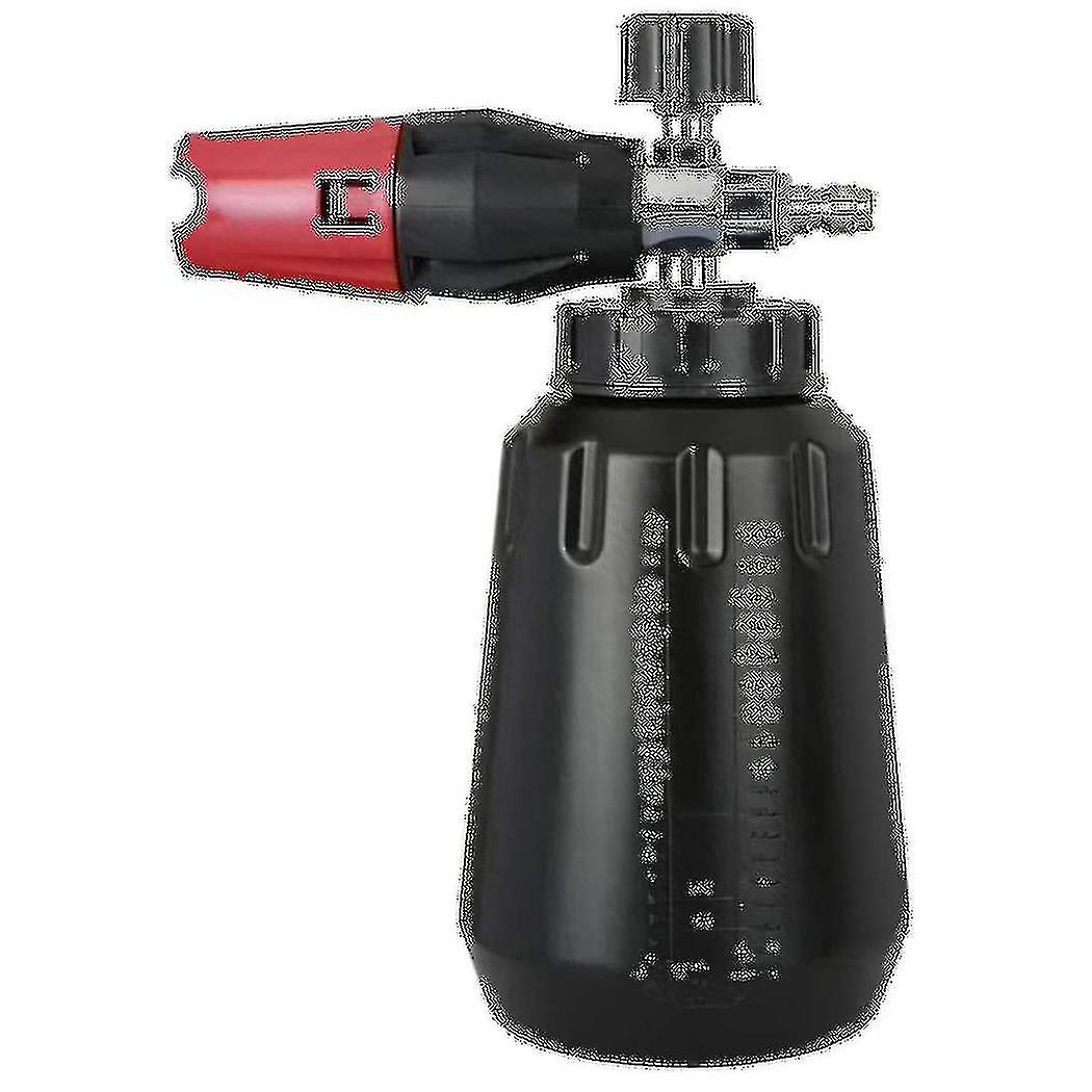 Snow Foam Cannon With 1l Bottle, Adjustable Snow Foam Lance, Heavy Duty Car Foam Blaster, 1/4inch Q