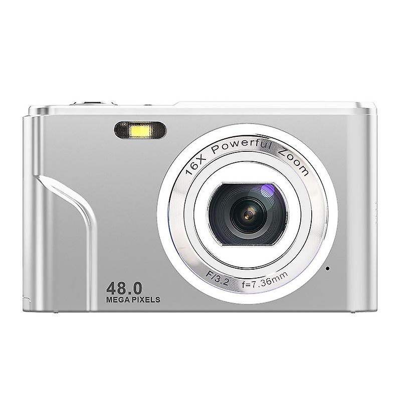 Hd Digital Camera, Mini Camera With 16x Zoom 48mp Digital Point And Shoot Camera Video Camera, For Kids Students Beginners
