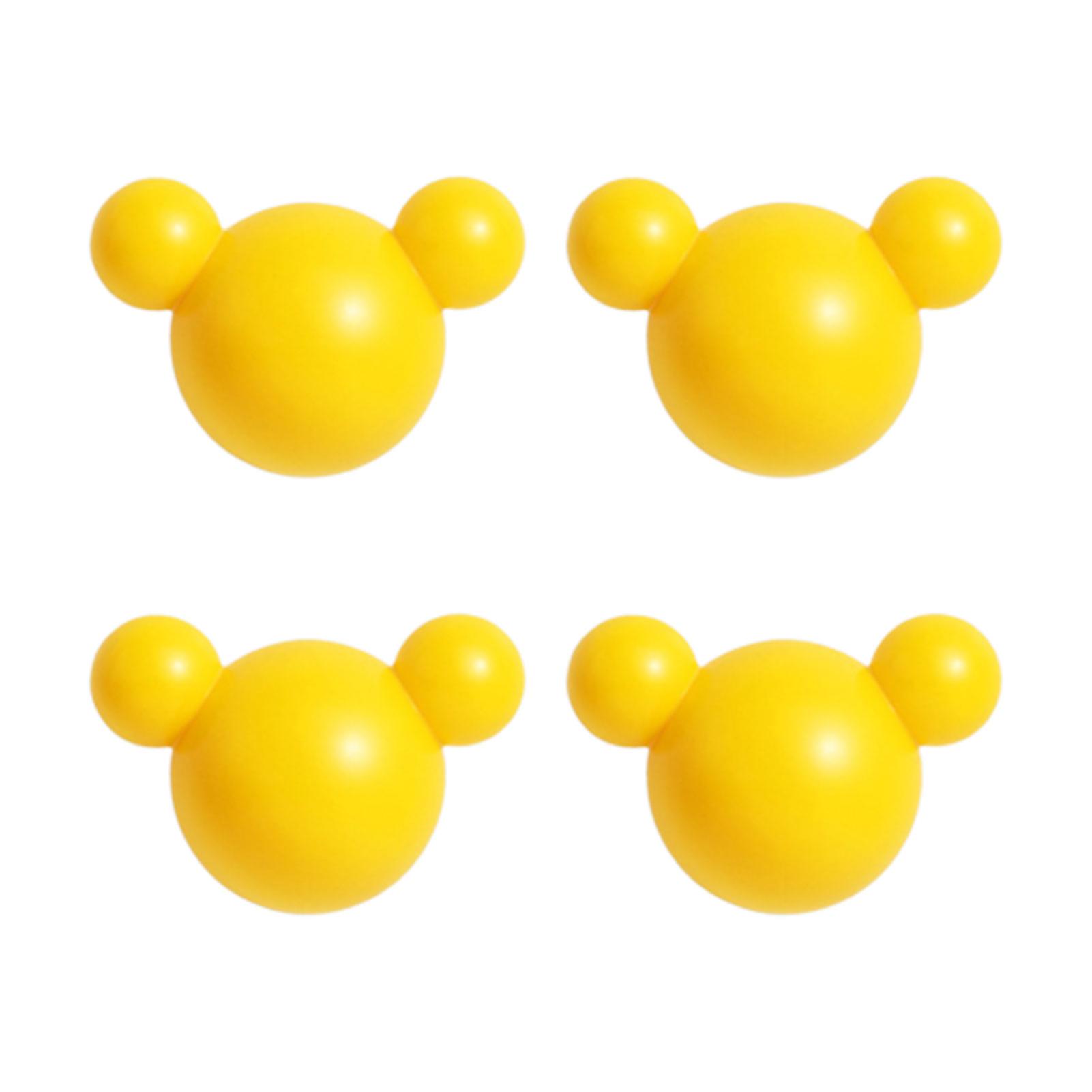 4pcs Self Adhesive Multi-purpose Hook Bright Colored Waterproof Holder
