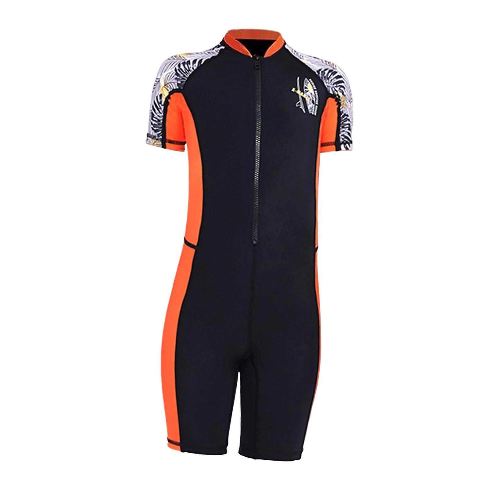 Märkäpuku Uimapuku Uinti Snorklaus Lapsi Lyhythihaiset pojat Tytöt Surffaus Musta ja XL