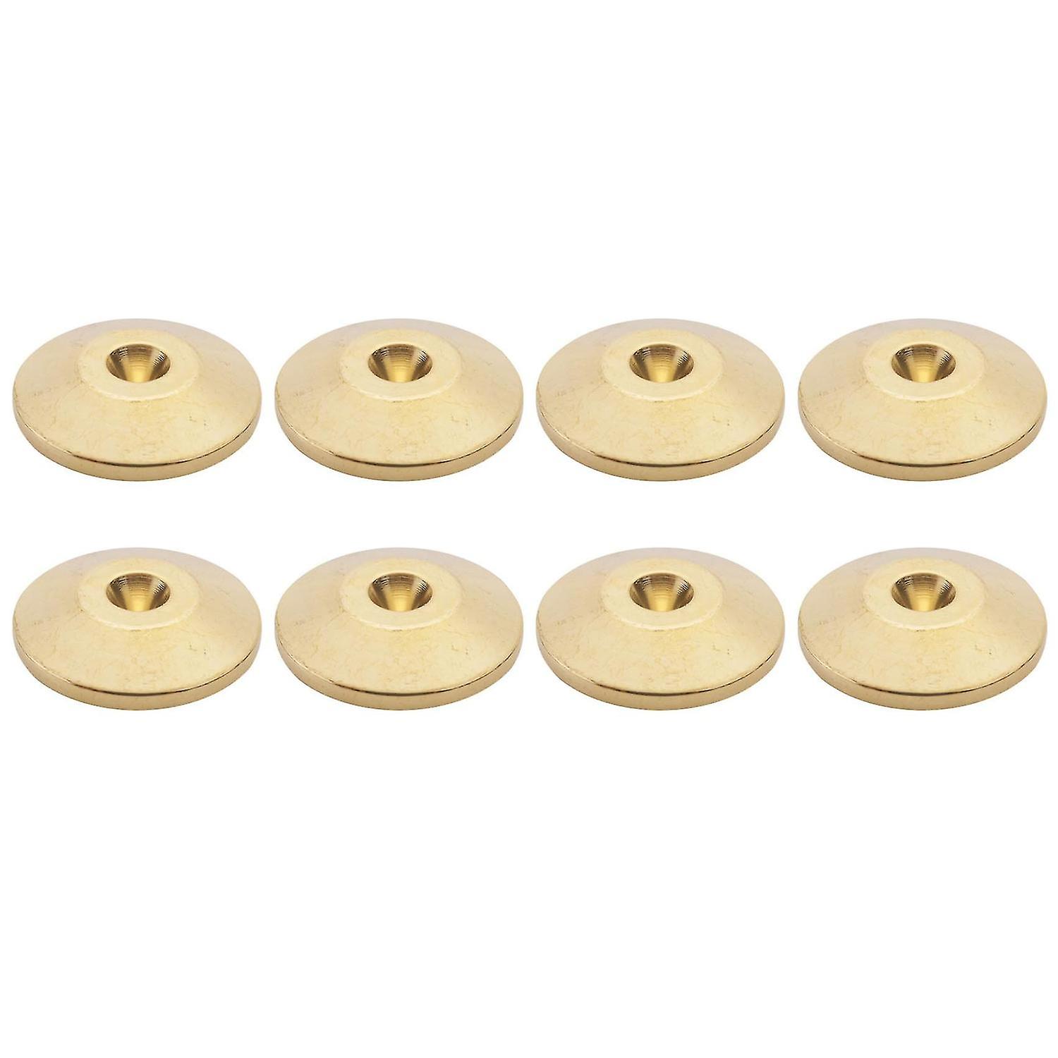 8 Pcs Universal Copper Speaker Spikes Pads Speaker Shock Base Pad Isolation Stand Feet Cone Base Ma