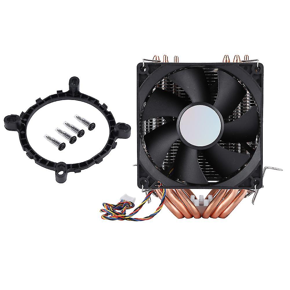 Quiet 4pin 6 Heatpipe Cpu Cooler Dual Tower Air Cooling 800-2200 Revolution Heatpipe Cpu Cooler