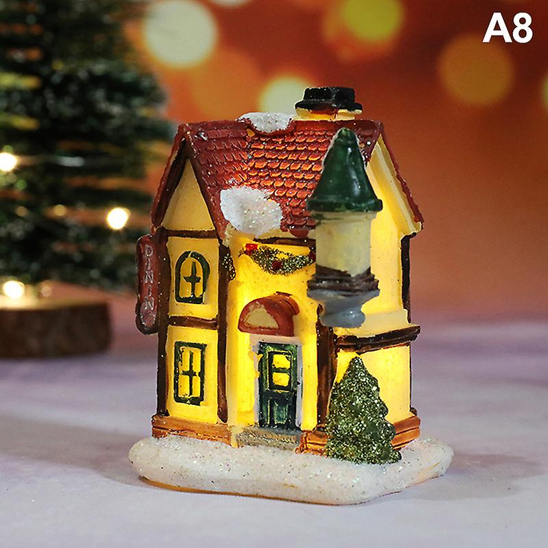 Christmas Light House Kerstdorp Christmas village For Home Xmas Ornaments
