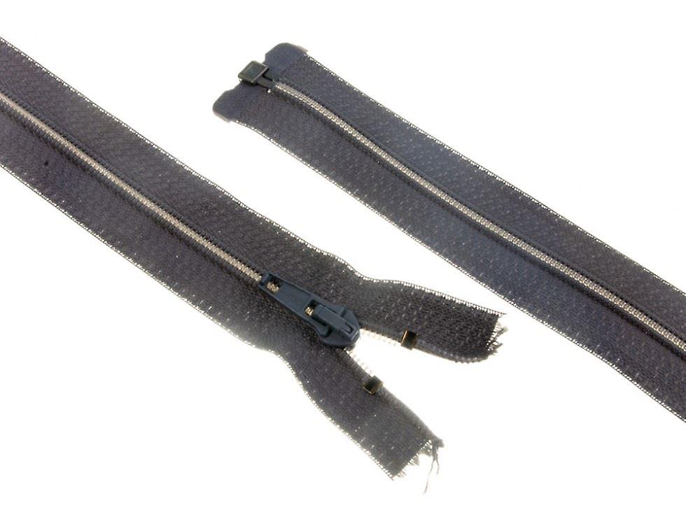 Minerva Nylon Open End Coat Zips Mid Grey - 65 cm - each