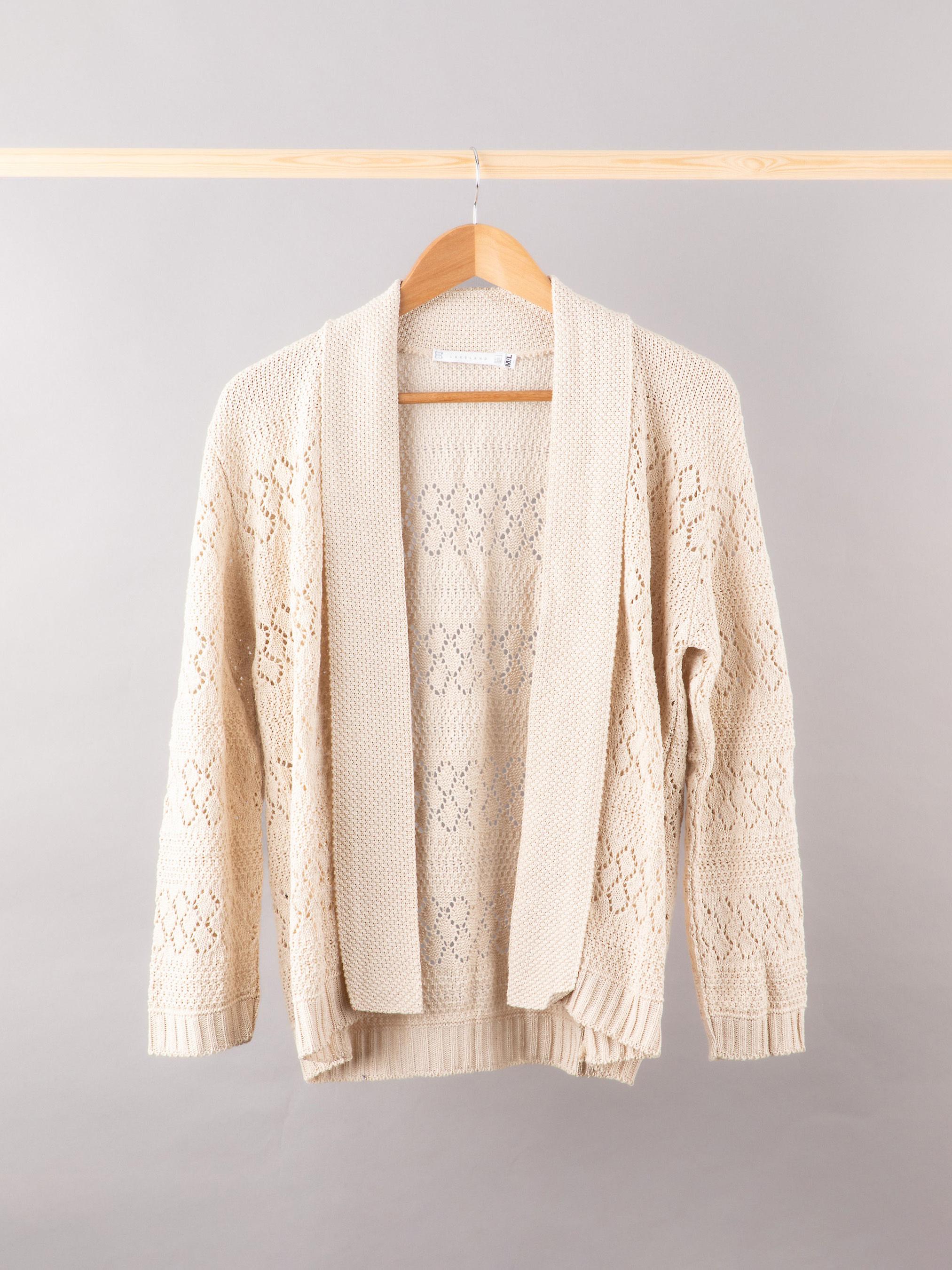 Daphne Open Front Cardigan in Oatmeal