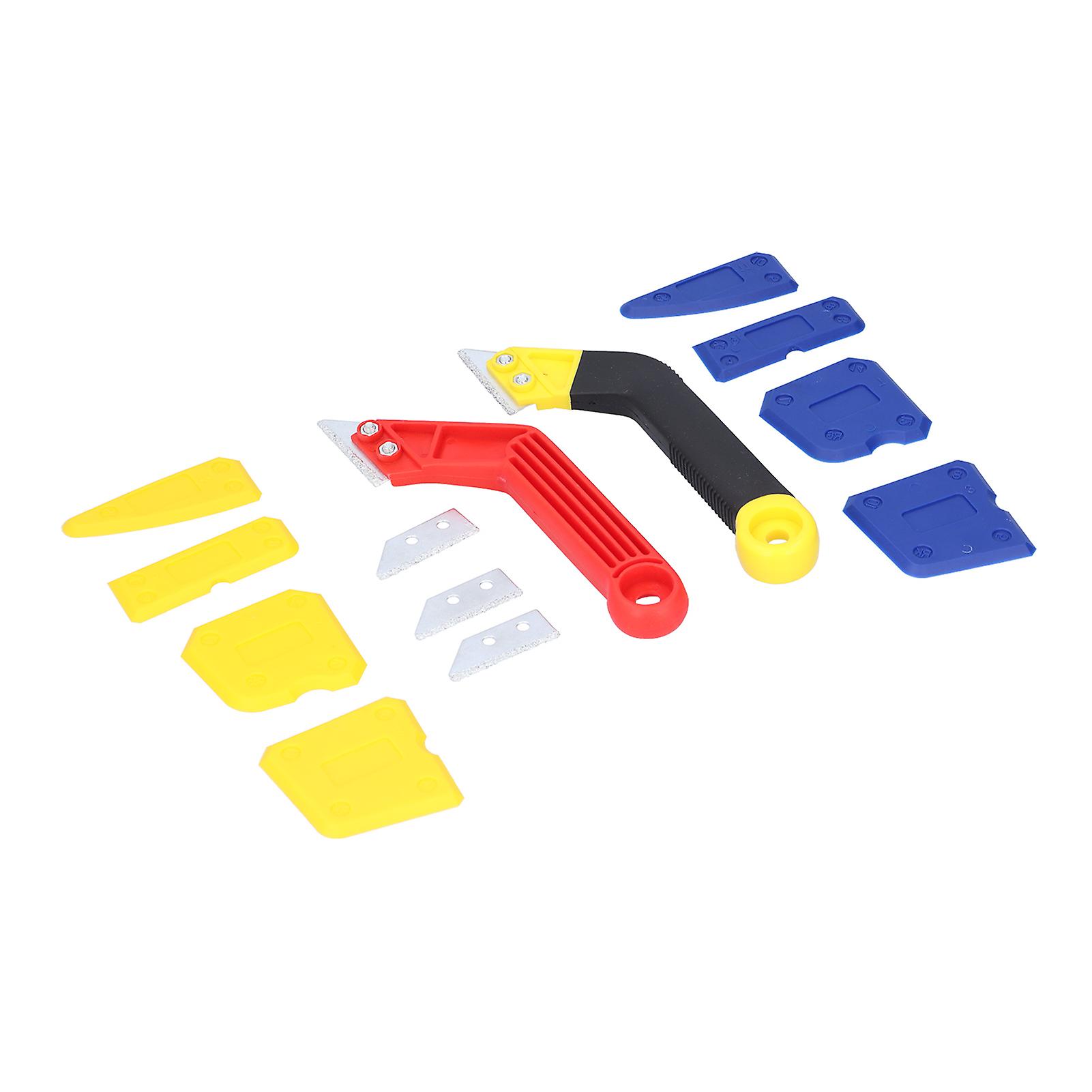 Caulking Tool Kit Seam Cleaner ABS Grout Glue Removing Caulk Cleaning Scraper Set