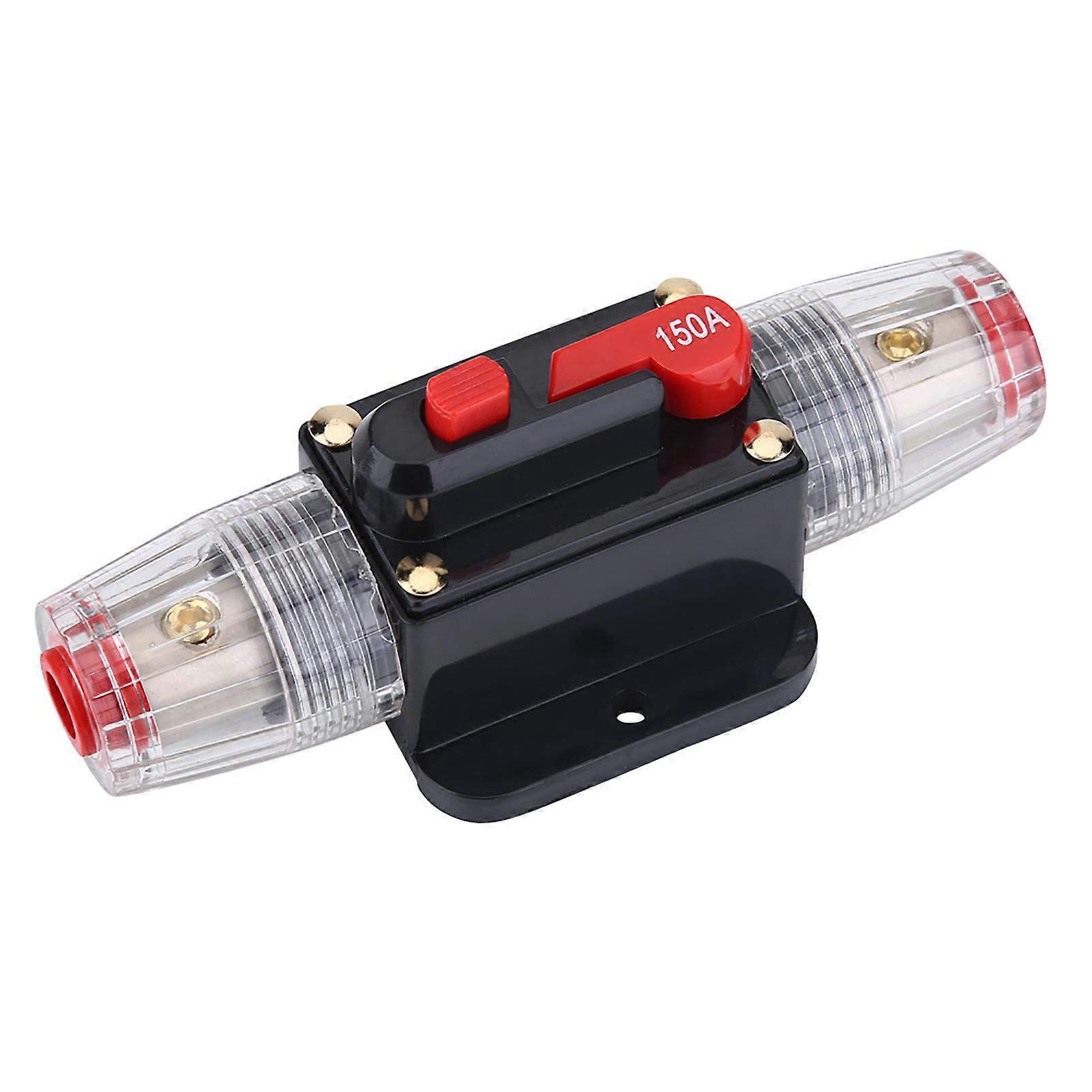 150A Manual Reset Circuit Breaker Switch for Car Audio Systems, Fuse Holder Compatible with Modified Vehicle Electricals