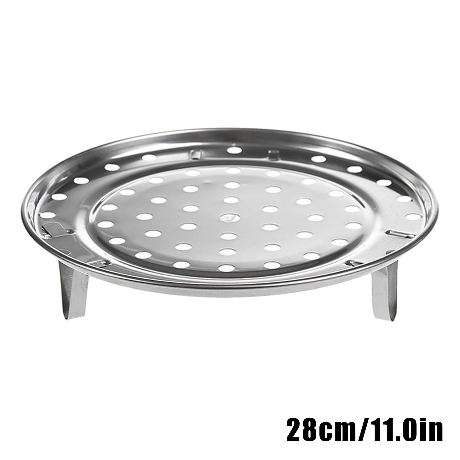 Round Stainless Steel Steamer Rack Canning Racks with Removable Legs for Kitchen Cooking