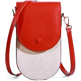 Handytasche - Mini-Umhängetasche in Kontrastfarbe, verstellbar