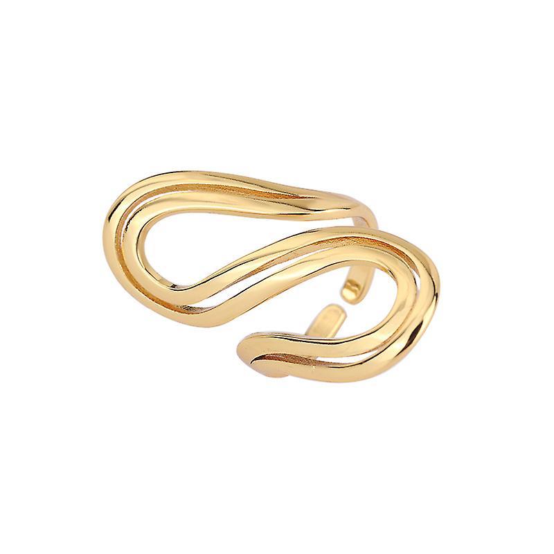 Ladies Ring, Alloy Twist S Shape Irregular Ring