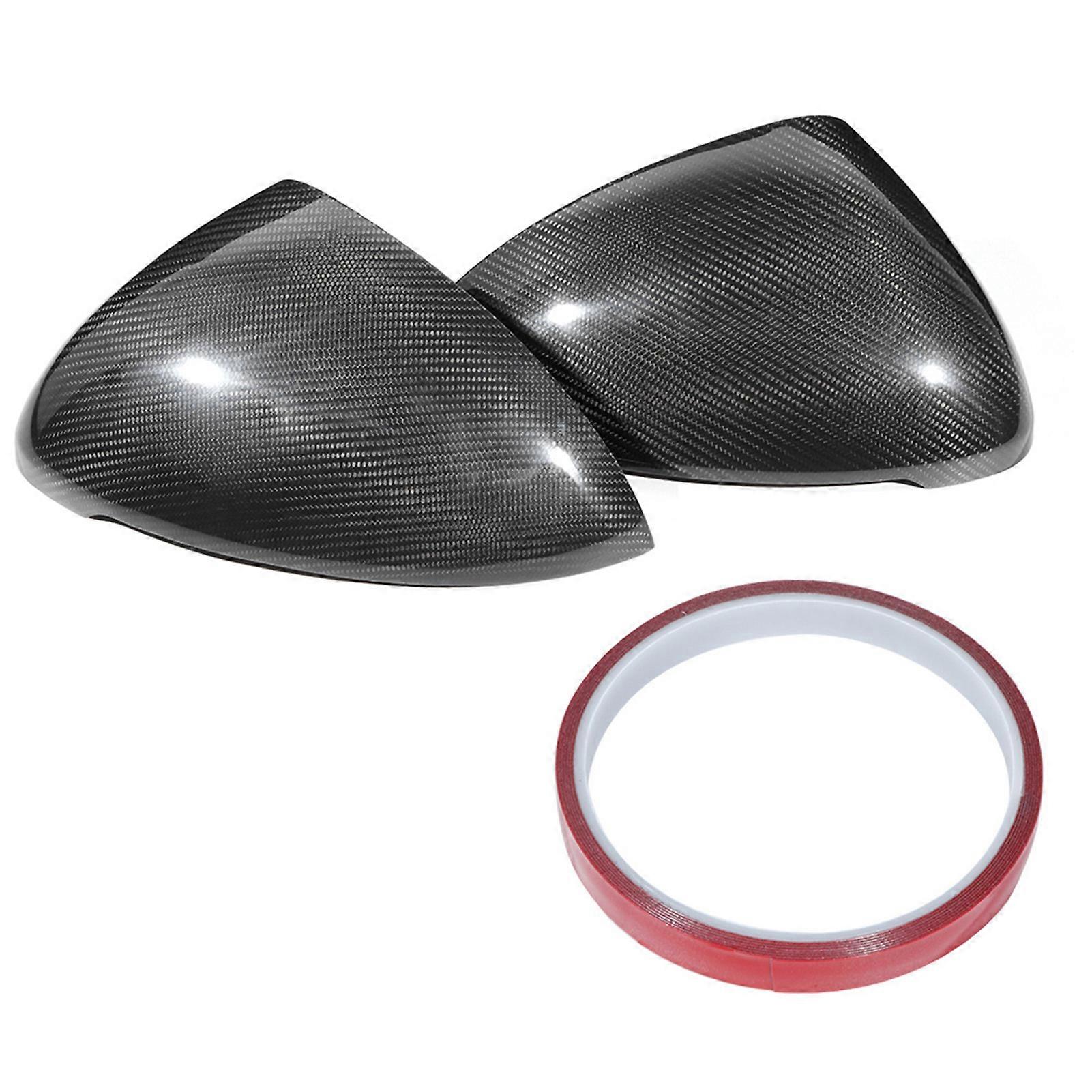 Carbon Fiber Rearview Mirror Cover Trim Modification Fit for Cayenne 2014‑2017