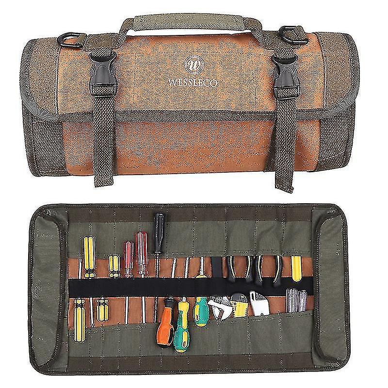 جديد بكرة قماش كيت متعددة الوظائف صيانة كهربائي حقيبة الأجهزة أداة تخزين حقيبة المحمولة T