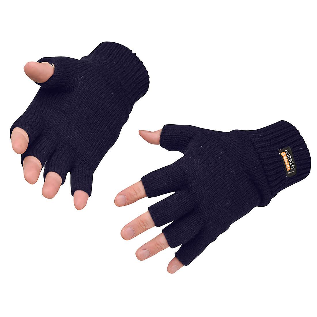 Portwest Gl14 Fingerless Knit Insulatex Gloves
