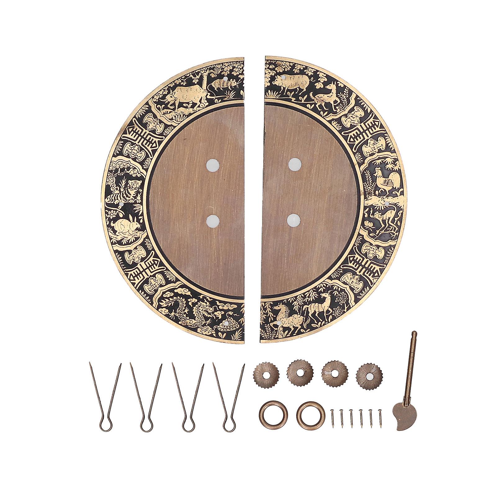 Round Shape Brass Cabinet Handle Double Doors Knob Furniture Handle for Wardrobe Home