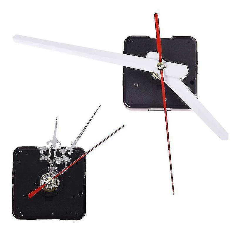 Clock Movement Mechanism With Silver Hour Minute Red Second Hand Di