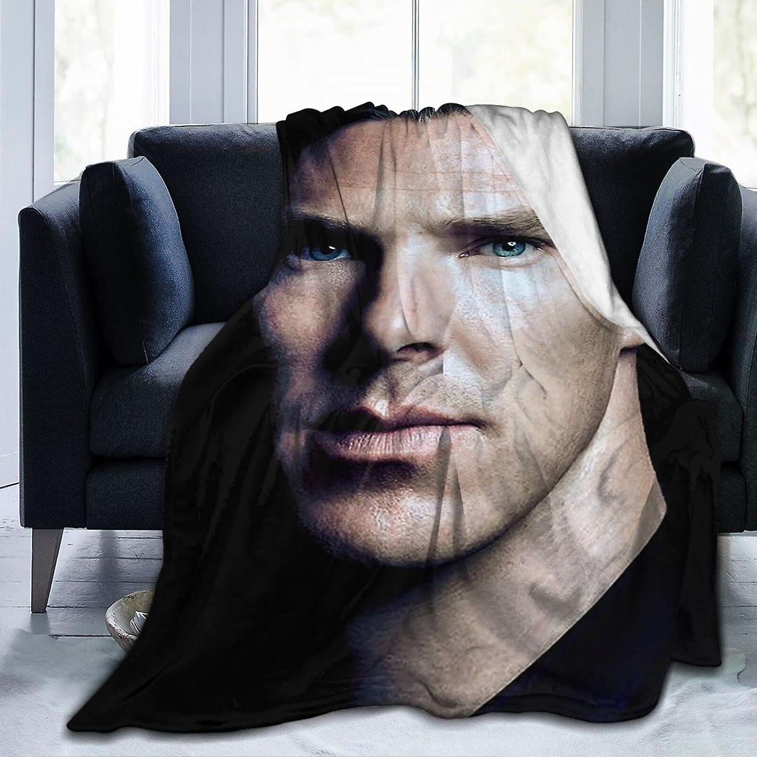 IF1433 Benedict Cumberbatch Throw , Air-Conditioning , Super Soft & Comfy Flannel Fleece , Lightweight Cozy Microfiber Anti-Pilling Plush  for Sofa Ch