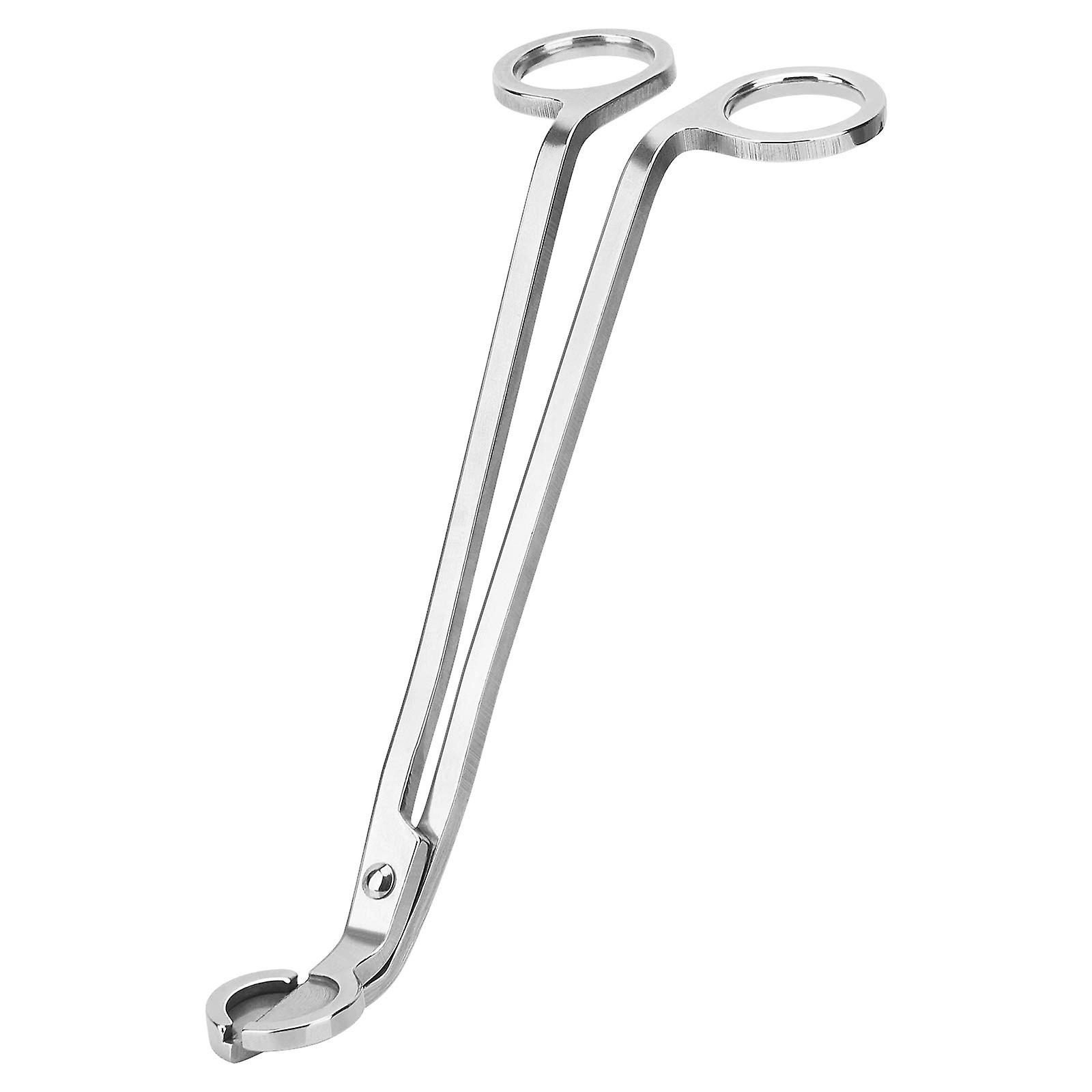 Polert rustfritt stål stearinlys veke trimmer (sølv)