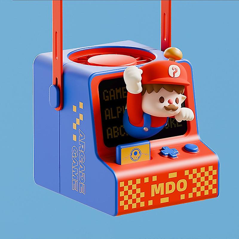 Cartoon Game Console Shape USB Charging Bladeless Halter Fan