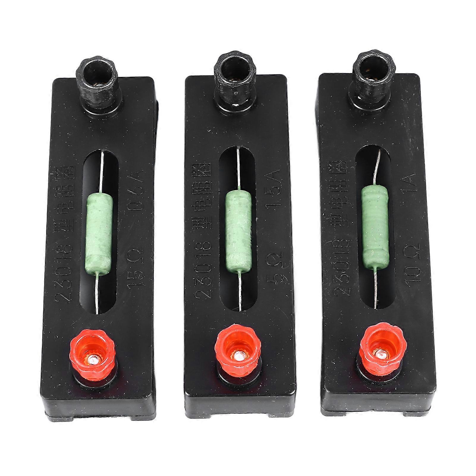 3PCS Fixed Resistor Coils 5Ω 10Ω 15Ω ±1% Accuracy for Lab Use